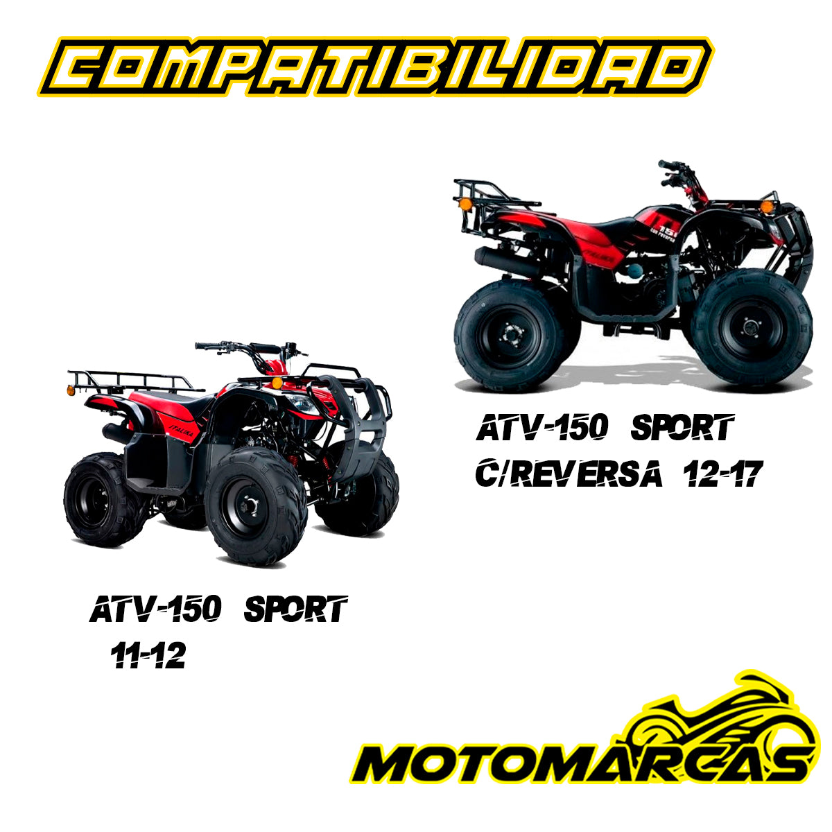 HORQUILLA TRASERA PARA MOTOCICLETA  ATV-150 SPORT AÑOS 11-12 COMPATIBILIDAD ATV150 SPORT CON  REVERSA AÑOS 12-17