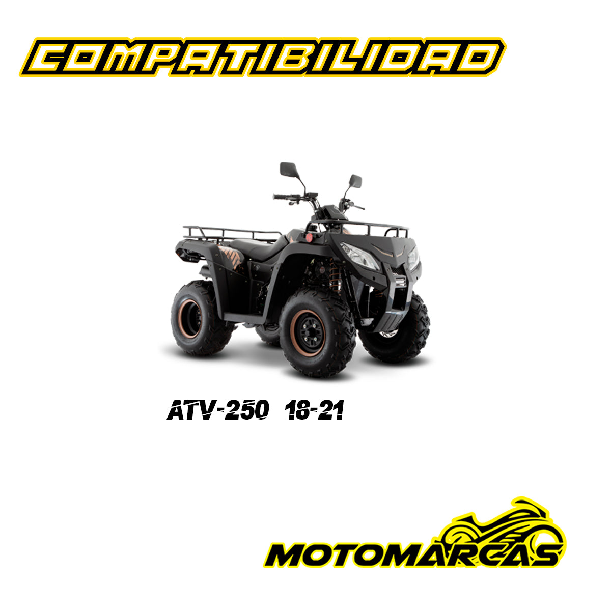 RIN TRASERO PARA MOTOCICLETA COMPATIBILIDAD ATV 250 AÑOS 18-21